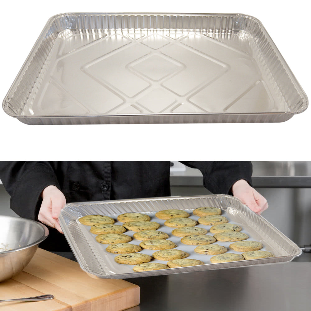 10 PC Aluminum Foil Muffin Pan 6 Cavity Cake Mold Cupcake Disposable Container