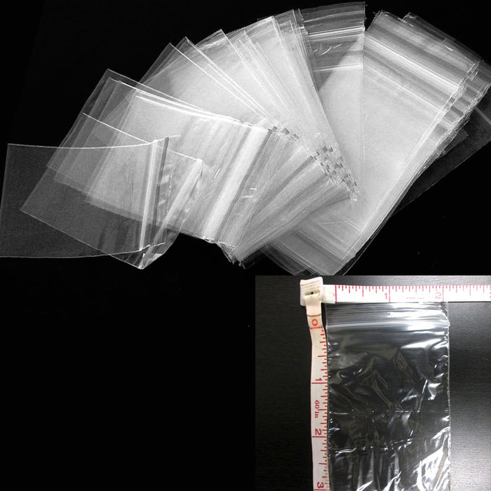 QIFEI Clear Plastic Reusable Zip Bags - 100 Pcs Thick Strong & Durable Poly  Baggies with Resealable Zip Top Lock for Travel, Storage, Packaging &  Shipping Red - Walmart.com