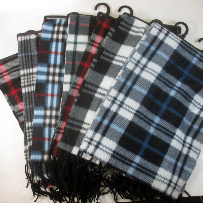 3 Pc Men Women Cashmere Fleece Scarf Warm Plaid Pashmina Wool Winter Scarves