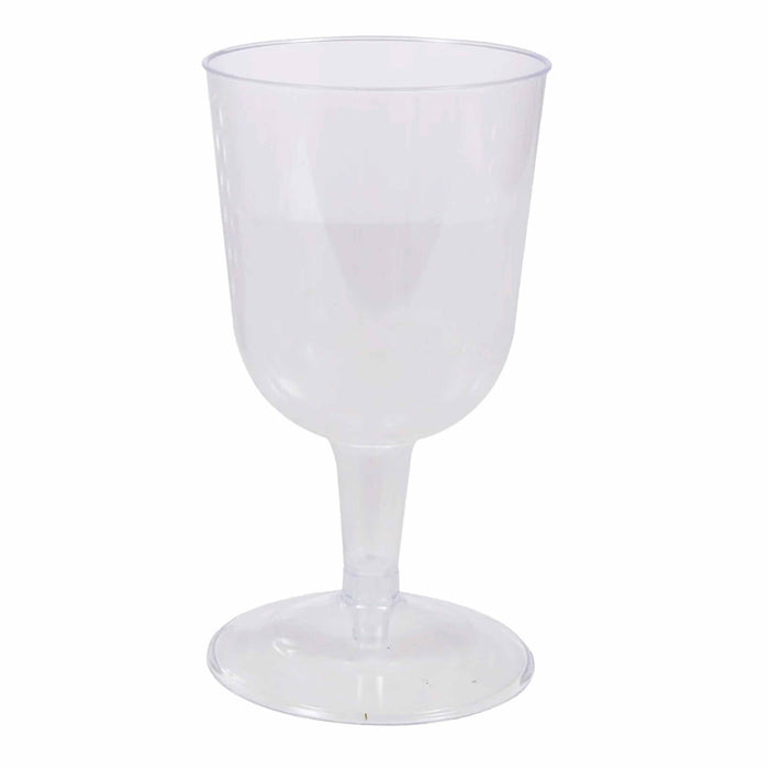 32 Pc Clear Disposable Champagne Flutes Wine Glasses Plastic Clear 6.46oz Party