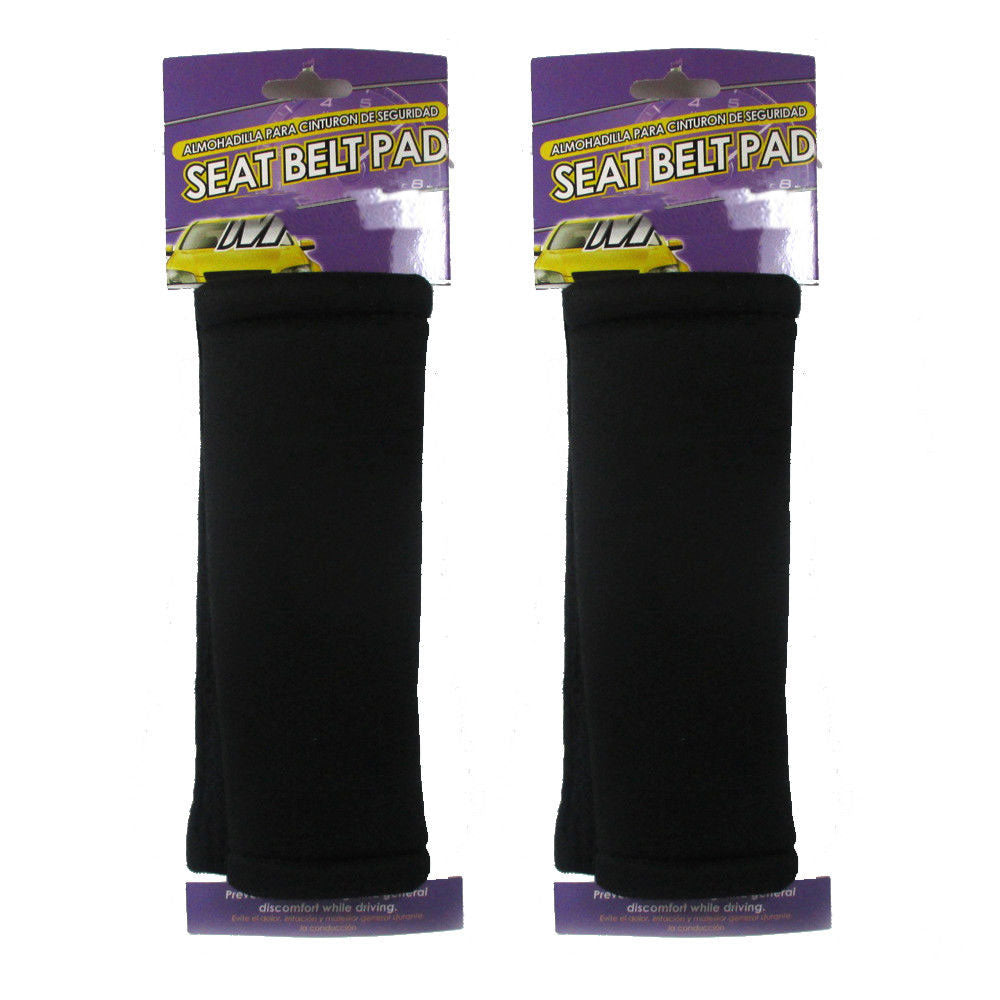 2Pc Black Seat Belt Pads Car Safety Soft Shoulder Strap Cover Cushion —  AllTopBargains