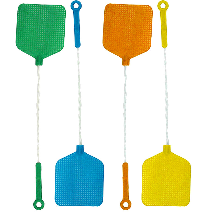 2 Wire Mesh Fly Swatter Plastic Bug Mosquito Insect Flying Wasp Killer Catcher