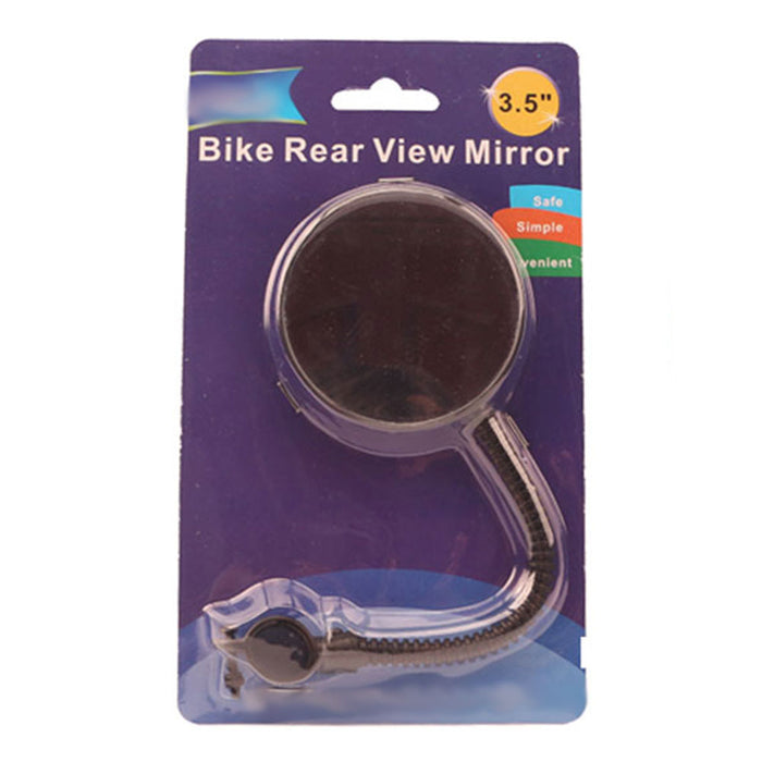 Bike Rear View Mirror Flexible Bicycle Handlebar Glass Cycling Blind Spot Safety