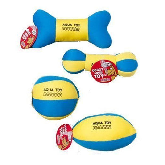 4 Pc Water Resistant Plush Chew Dog Toys Floatable Squeeking Pet Pool Games