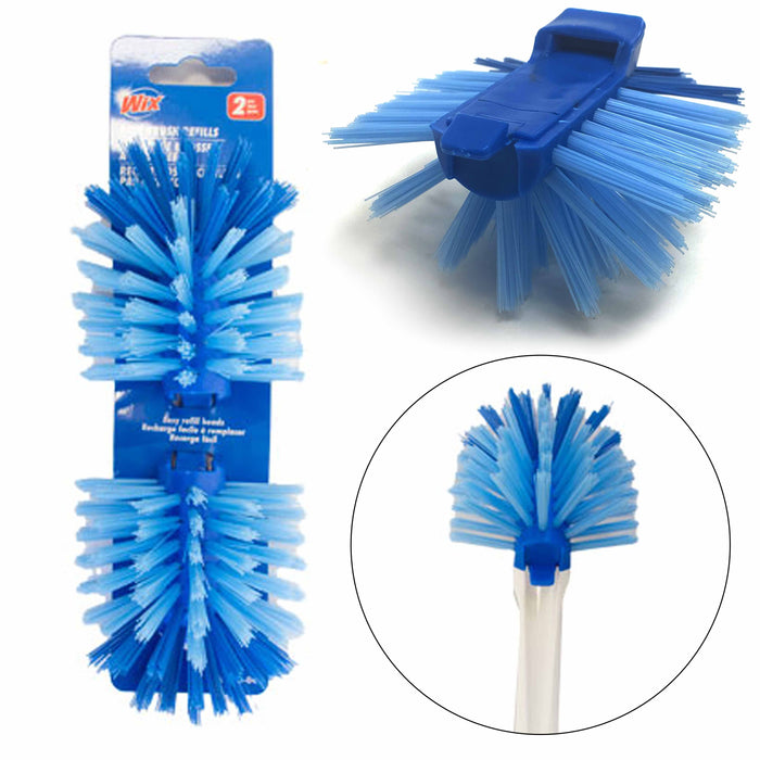 2 Pc Dish Scrub Sponge Refills Suds Scrubber Brush Replacement Heads Bristles