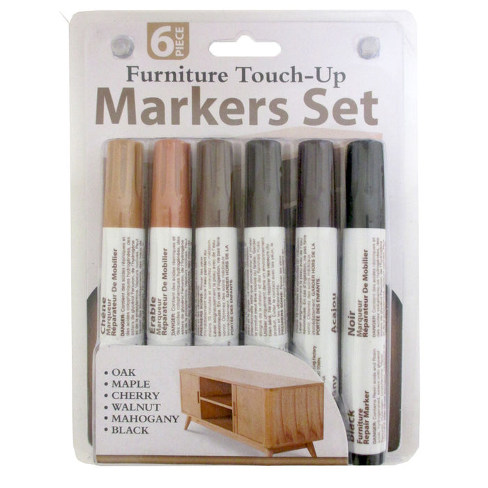 6pcs/set Wooden Furniture Repair Markers, Refurbishing Kit, Including  Scratch Restore & Touch Up Pencils
