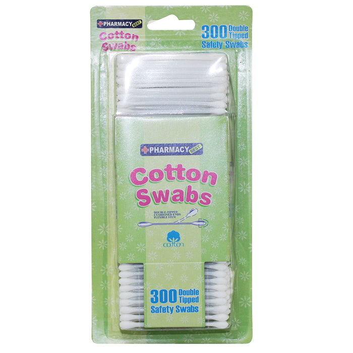 1200 Ct Cotton Swab Applicator Soft Q Tip Double Tipped White Sticks Makeup Ears