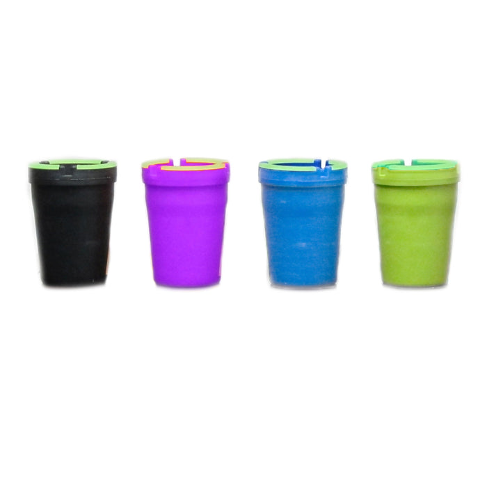 4 X Jumbo Butt Bucket Ashtray Glow In Dark Cigarette Car Cup Ash Holder Portable