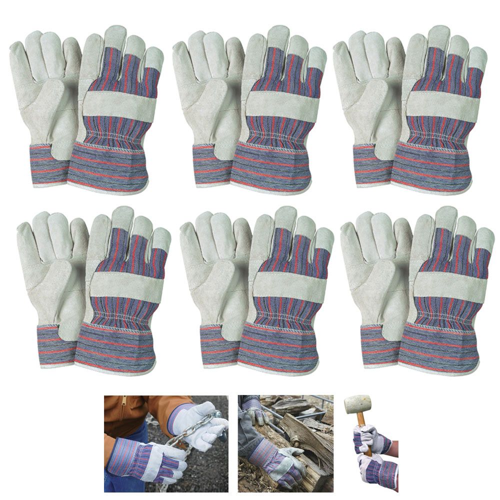 4 Pairs Safety Work Gloves Thin PU Coated Palm Industrial High