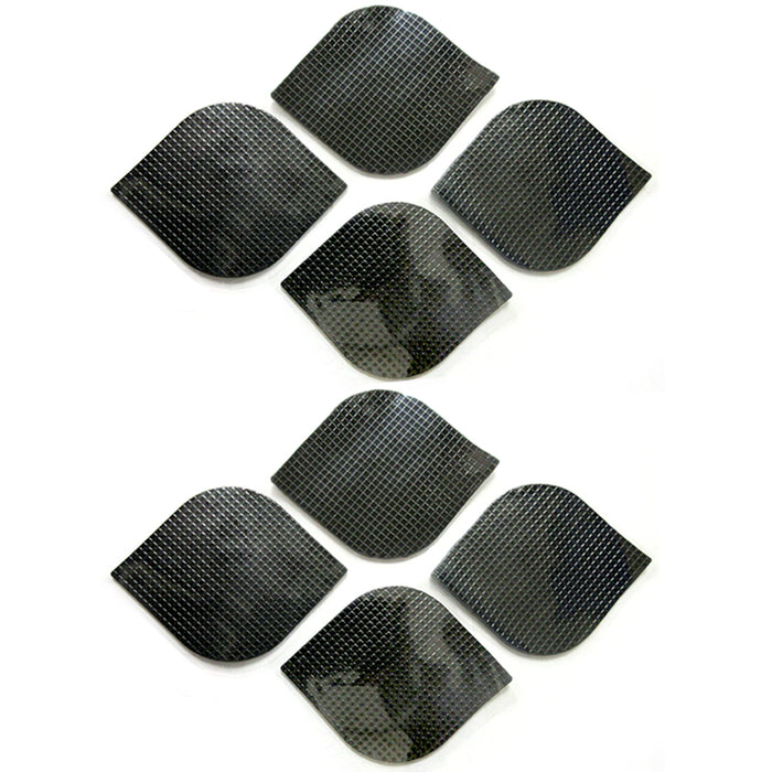 8 PC Anti Slip Rug Gripper Set Carpet Grip Mat Non Skid Tape Adhesive Floor Pad, Black