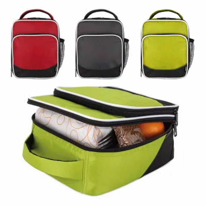 1 Insulated Lunch Box Cooler Zip Around Men Women Large Food Storage Bag Zipper