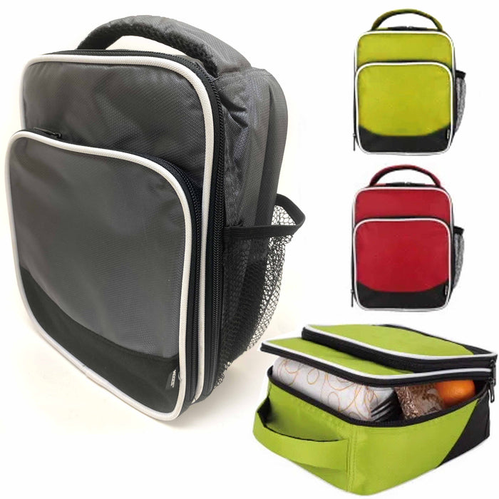 1 Insulated Lunch Box Cooler Zip Around Men Women Large Food Storage Bag Zipper