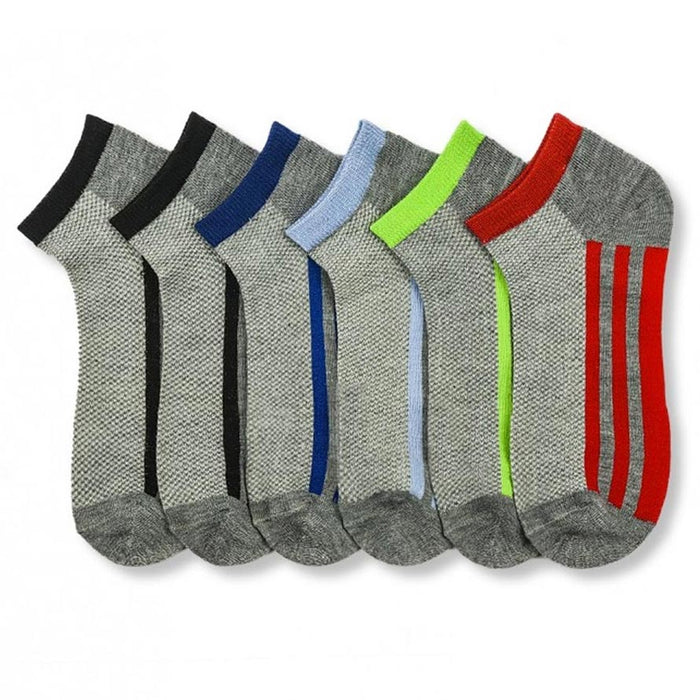 3 Pairs Socks Ankle Quarter Crew Mens Stretchy Low Cut Size 10-13 Sport 6 Styles