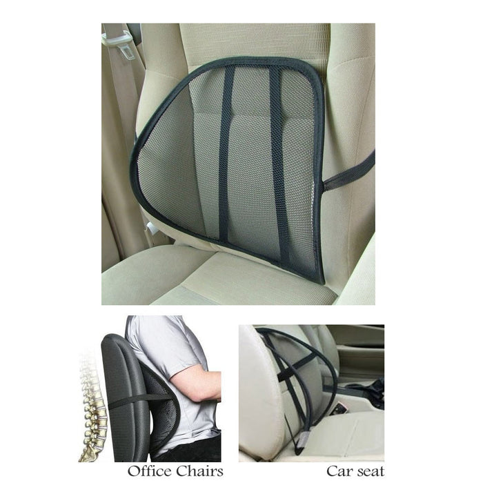 Car Seat Chair Back Cushion Mesh Lumbar Back Brace Car Seat Chair