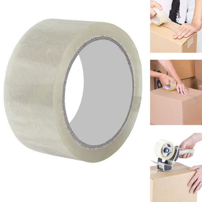 24 Rolls Carton Sealing Clear Packing Shipping Box Tape Packaging 1.89" X 55 Yds