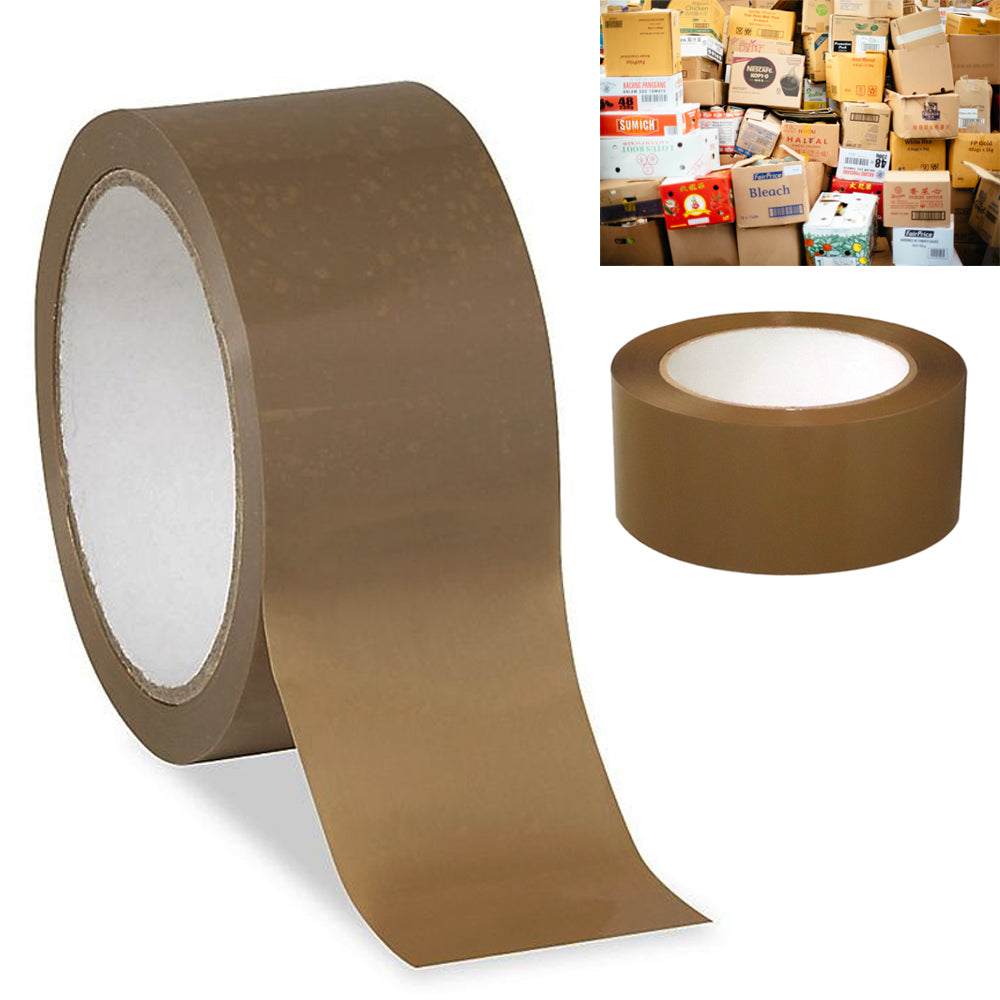 4 Rolls Brown Duct Tape 1.89 by 60 Yards Sticky Packing Adhesive Seal —  AllTopBargains