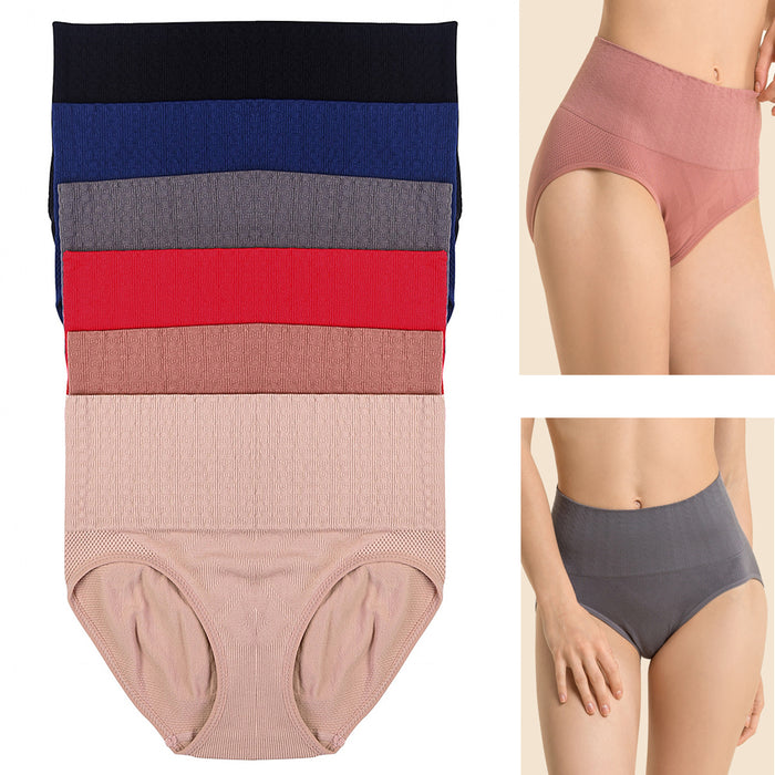 6 Pk Seamless High Waist Briefs Womens Underwear Panties Girdles Shape —  AllTopBargains