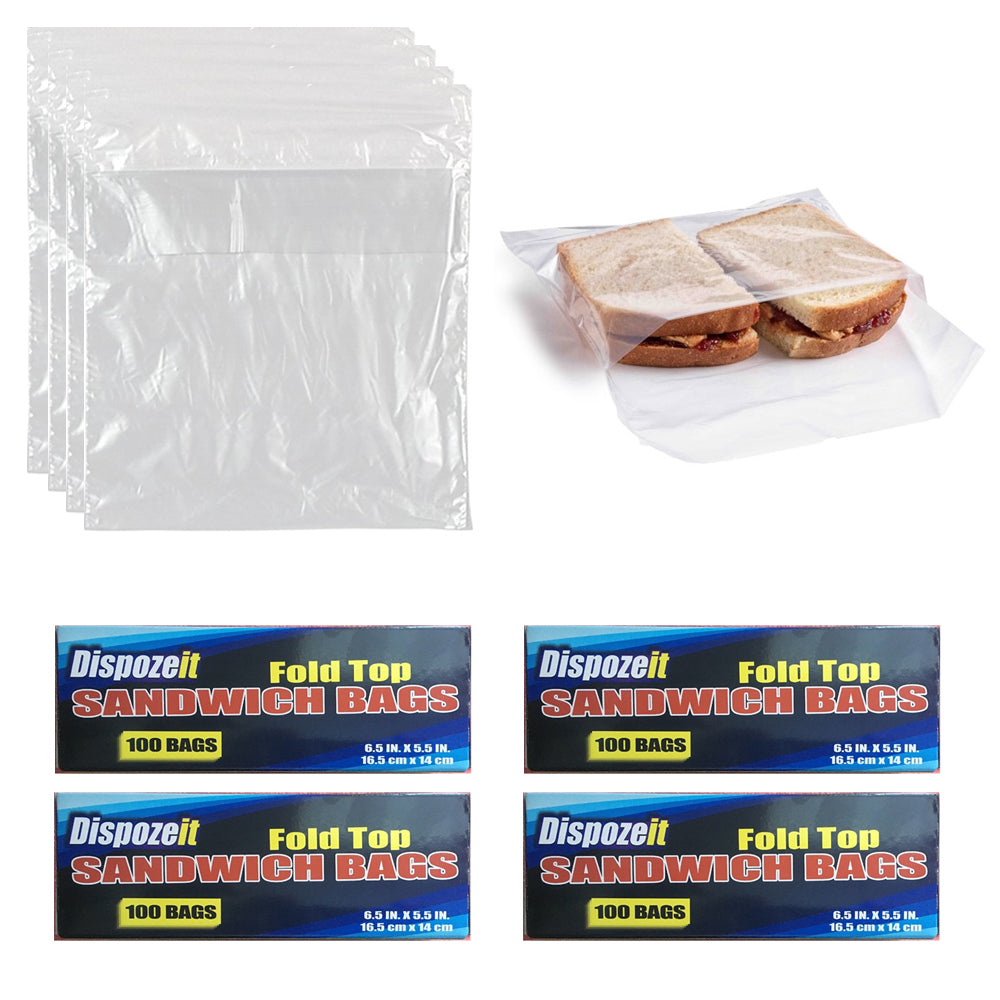 360 PC Glad Fold Top Sandwich Bags Snacks School Lunch Travel Camp Storage New !