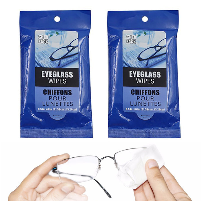 40 Multi-Purpose Lens Cleaning Cloths Eyeglass Wipes Glasses Camera Cleaner New