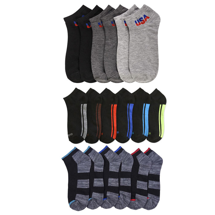 12 Pairs Mens Ankle Crew Socks Low Cut Quarter Sports Dozen Unisex Size  10-13