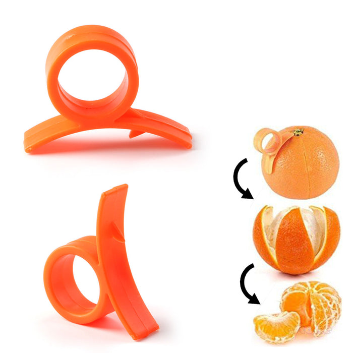 Orange Peeler Tools Lemon Mango Orange Citrus Peeler Fruit Peeling Gadget  (10 Pack)