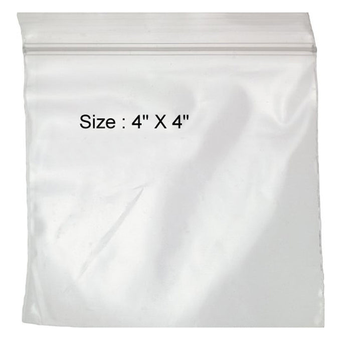 3 x 3 Zip Top Seal lock Reclosable Bags Clear Plastic Zip Seal 2mil