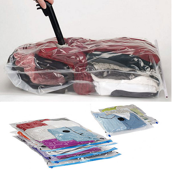 5 Pc Large Storage Bags Space Saving Vacuum Clothes Bedding Organizer Seal 35"