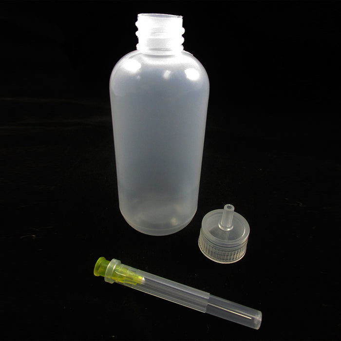 Needle Tip Glue Bottle,Squeeze Plastic Bottle Dispensing Needle Childproof  Cap,Needle Tip Bottles Liquid Flux Dispenser 