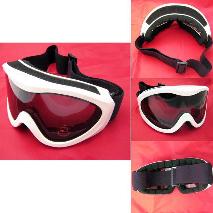 Snow Goggles Ski Snowboard Glasses Skiing Sport Lens Sunglasses Men Women White