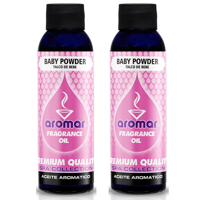2 Pc Baby Powder Scented Fragrance Oil Premium Grade Diffuser Aroma Therapy 4 Oz