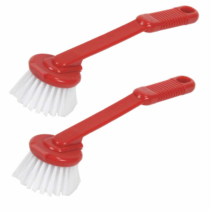 2 Pc Vegetable Cleaning Brush With Handle Fruit Veggie Scrubber Nylon —  AllTopBargains