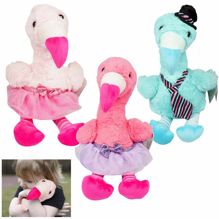 1 Soft Plush Flamingo 11" Stuffed Animal Cozy Bedtime Toy Pet Bird Cute Kid Gift