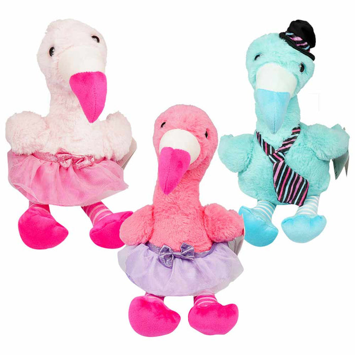 1 Soft Plush Flamingo 11" Stuffed Animal Cozy Bedtime Toy Pet Bird Cute Kid Gift