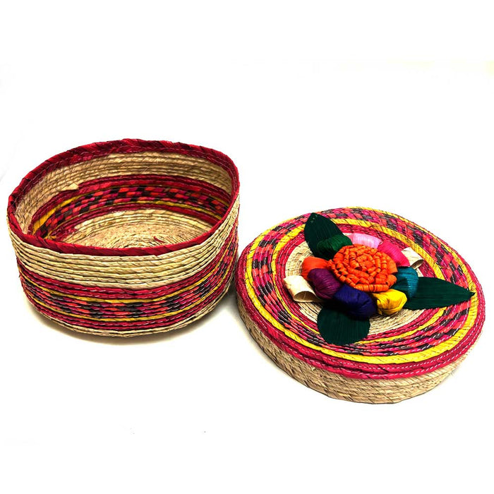 Tortilla Basket Mexican Handwoven Tortillera Basket Mexican Party Basket Mexican  Party Supplies/decor Straw Palm Basket Mexican Woven Basket 