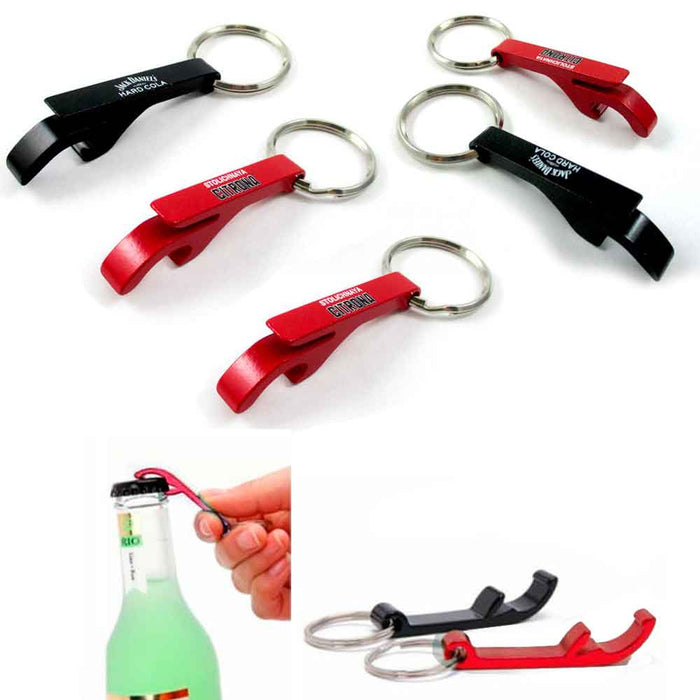 Bottle Opener Keyring Aluminum Alloy Bottle Opener Black And Silver Keyring  Bottle Openers Beer Bottle Opener Keychain Mini Key Ring Bottle Opener For
