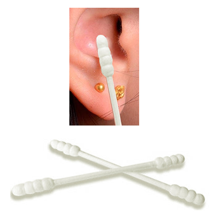 900 Ct Cotton Swabs Standard White Stick Double Tipped Applicator
