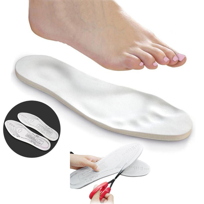 12 Pair Lot Unisex Memory Foam Insoles Shoe Pad Comfort Cushion Feet Heel Shock