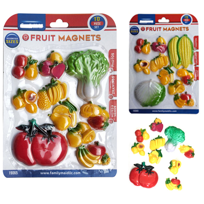 3 Pack Refrigerator Magnets Fruits Vegetables Magnet For Your Fridge 30 Pc Set