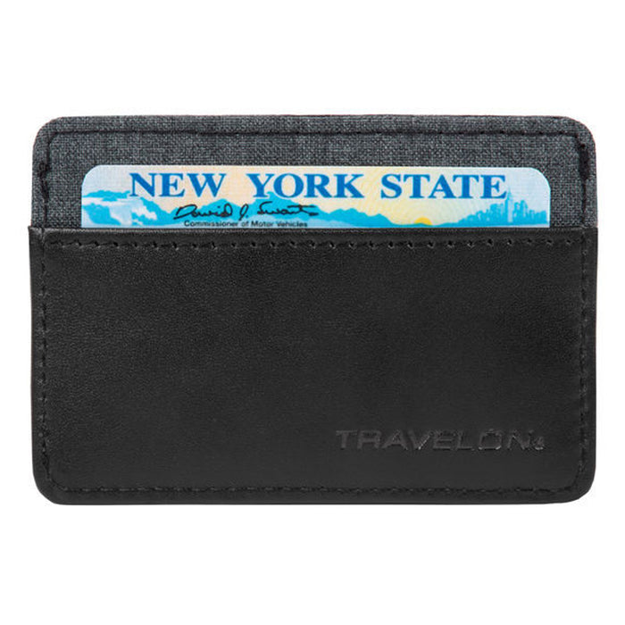 Travelon RFID Blocking Credit Card Sleeve ID Holder Protector Anti-Theft Wallet