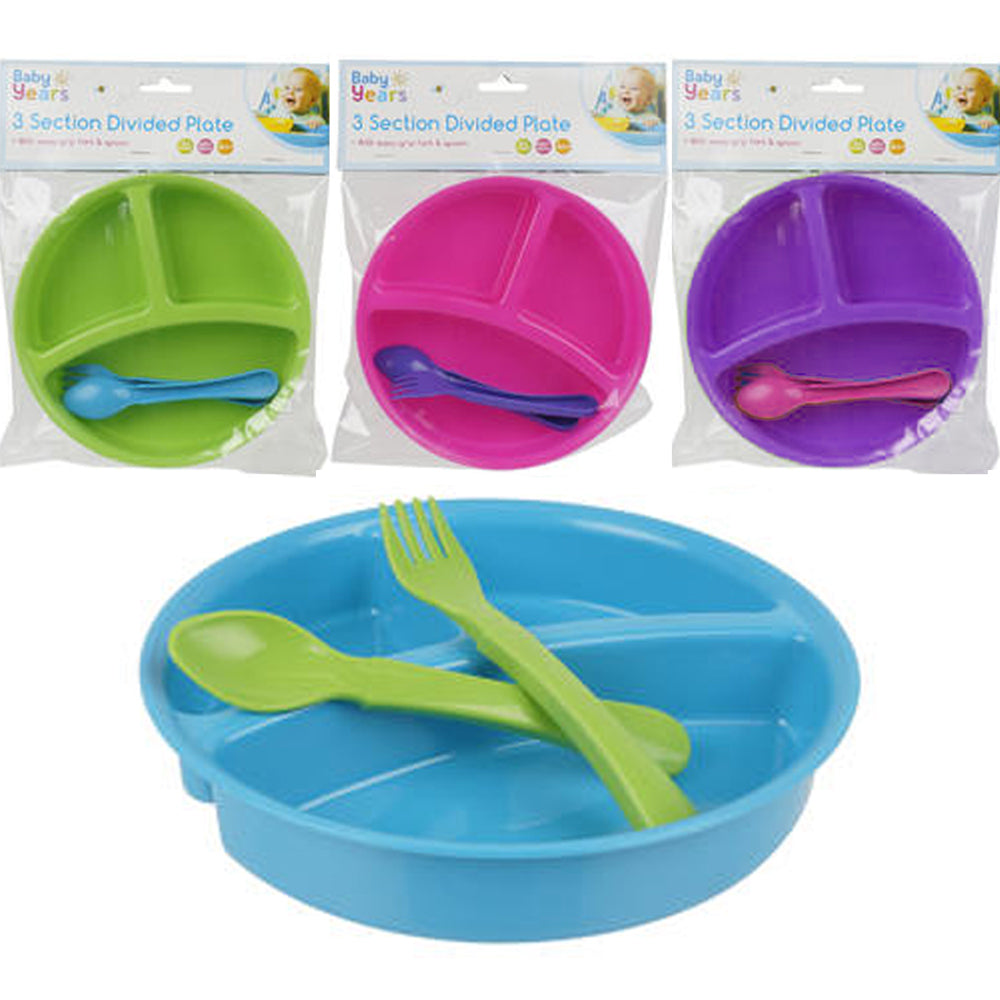 Set of 3 Baby Bowls (Blue)