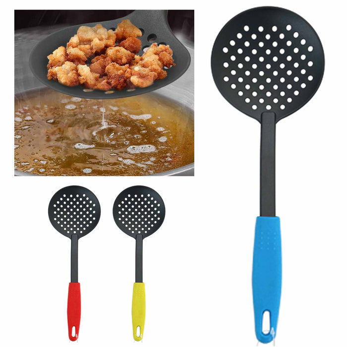Stainless Steel Skimmer Slotted Spoon Strainer Serving Cooking Kitchen Utensil
