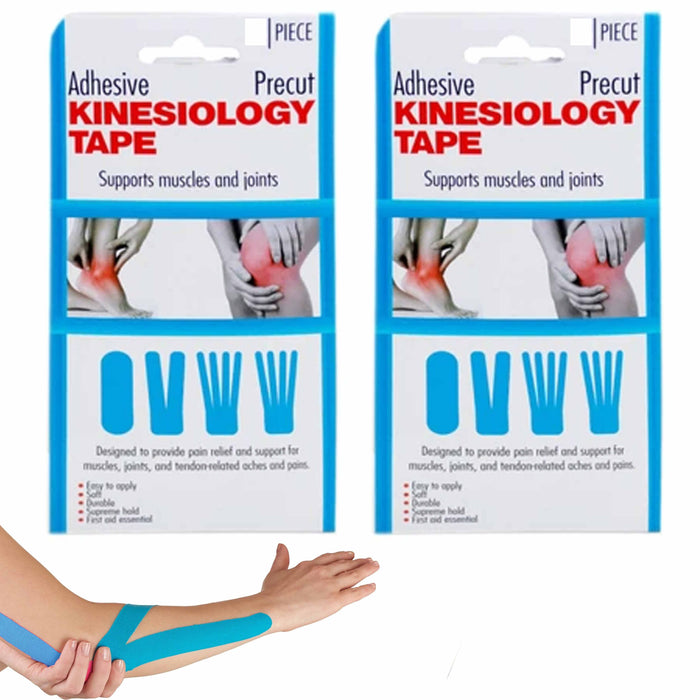 6 Pc Kinesiology Tape Athletic Joint Pain Relief Adhesive Elastic Bandage Precut