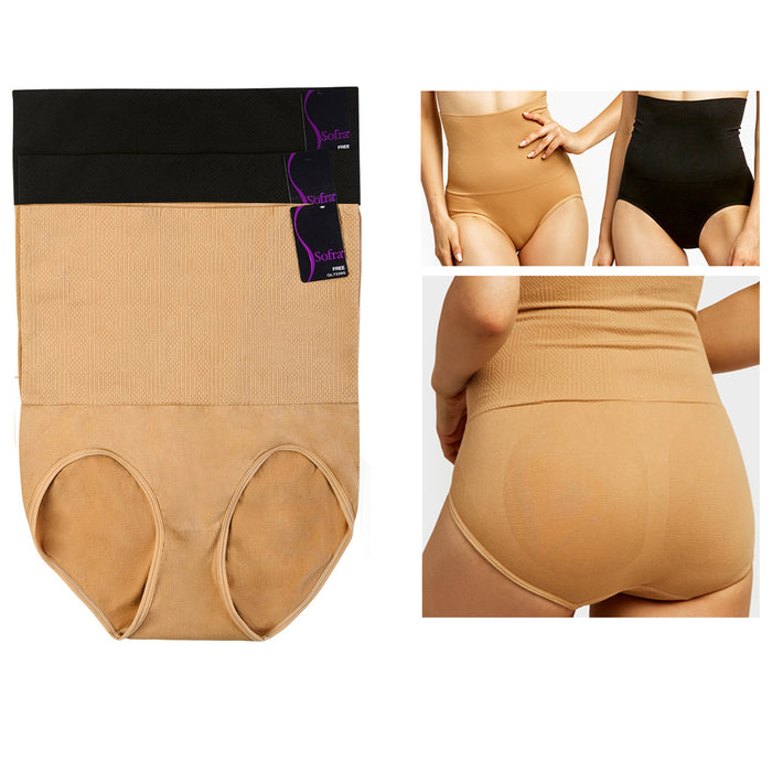 Women High Waist Shaping Panties  Tummy Control Shaper •
