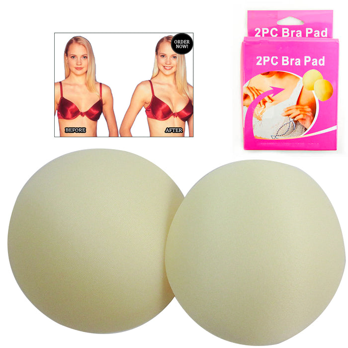 1Pair Women Foam Top Bra Pads Insert Breast Enhancer Bikini Pad