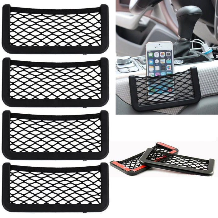 Faauto Universal Car Storage Net Holder Phone Holder Pocket Organizer  String Bag for Volkswagen Polo GT(Set of 1 Pcs)