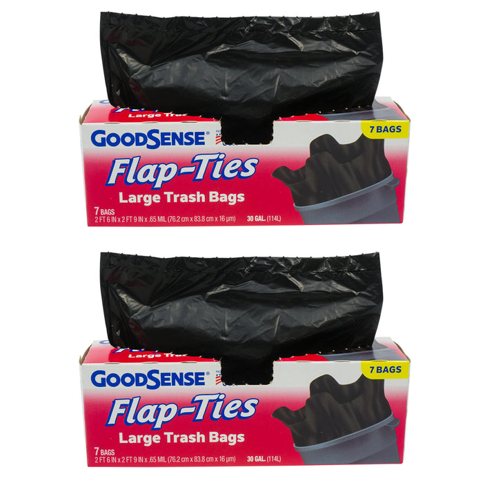 Small Flap Tie Trash Bags - 30ct - Up & Up