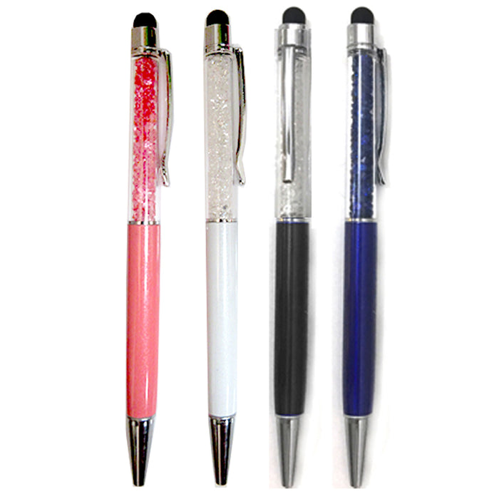 4 Pc Crystal Ball Point Touch Screen Pen Stylus Cell Phone iPhone iPad Tablet