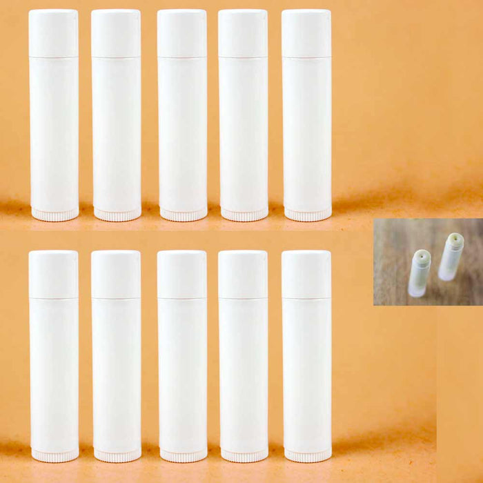 60 Pcs Empty Lipstick Lip Balm Container Tube Case Caps Jars Chapstick BPA Free