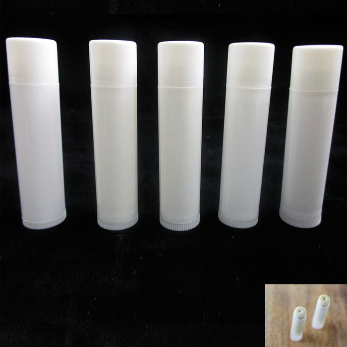 60 Pcs Empty Lipstick Lip Balm Container Tube Case Caps Jars Chapstick BPA Free