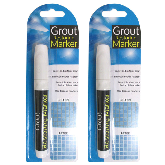 Tile Marker Repair Wall Pen White Grout Marker Odorless Non Toxic for Tiles  Floor (Color: White) (Color: White)